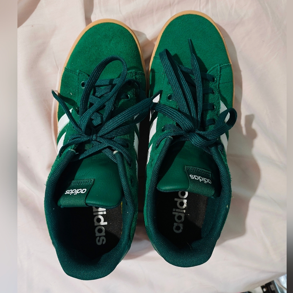 adidas Green and White Athletic Shoes